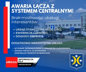 Awaria łącza centralnego USC i DO